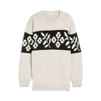 Max Mara Fudge Wool Cashmere Oversized Knit "Beige"
