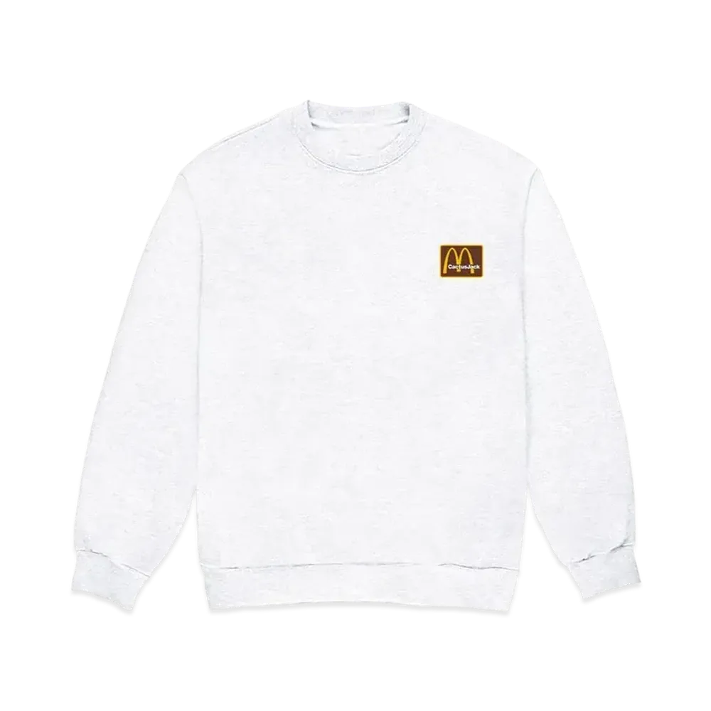 Travis Scott Cactus Jack x McDonald's Staff Inv Crewneck "White Brown"