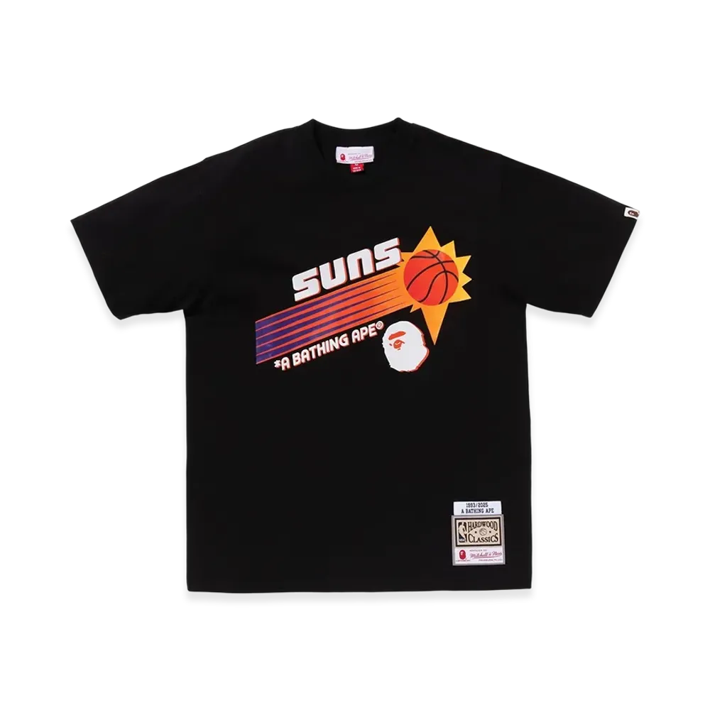 A BATHING APE x Mitchell & Ness x NBA Phoenix Suns Tee "Black"