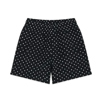 WE11DONE Square Dot Jersey Shorts "Black"