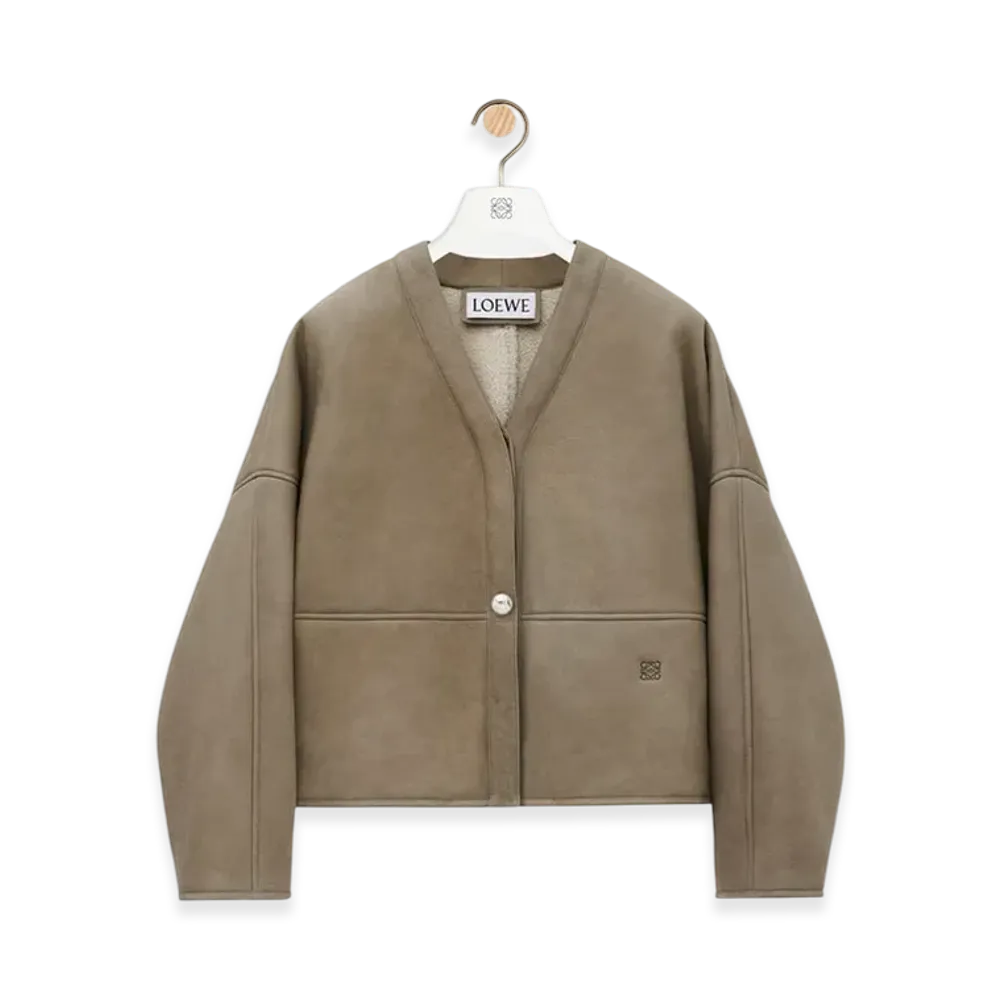 LOEWE Cardigan "Khaki Green"