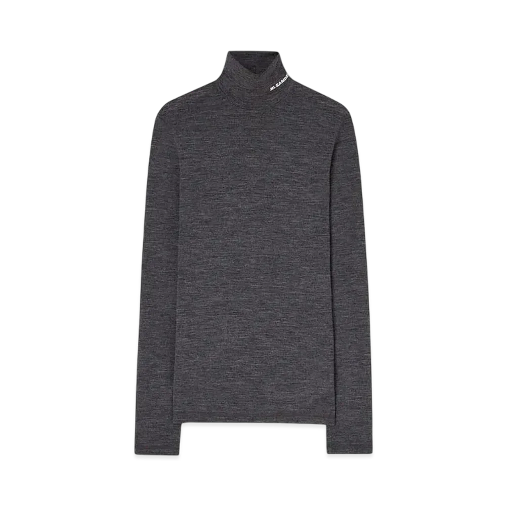 Jil Sander Men's High-Neck T-Shirt "Celadon Green"