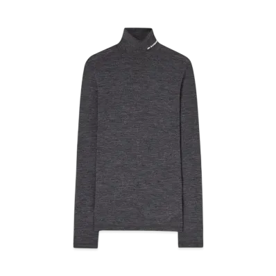 Jil Sander Men's High-Neck T-Shirt "Celadon Green"