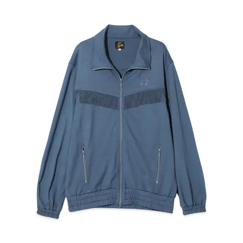 NEEDLES Fringe Track Jacket - Rayon Jersey "Blue"