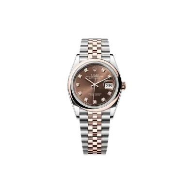 ROLEX Datejust 36 Oystersteel & Everose Gold "Chocolate"