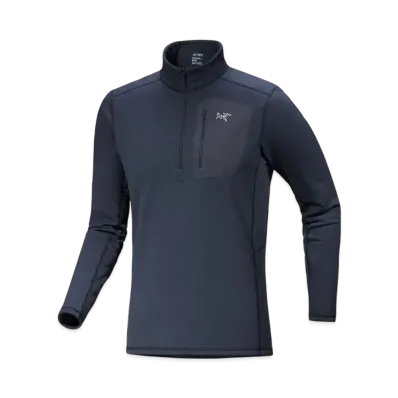 ARC'TERYX Low Heavyweight Zip Neck Men's "Black Sapphire"