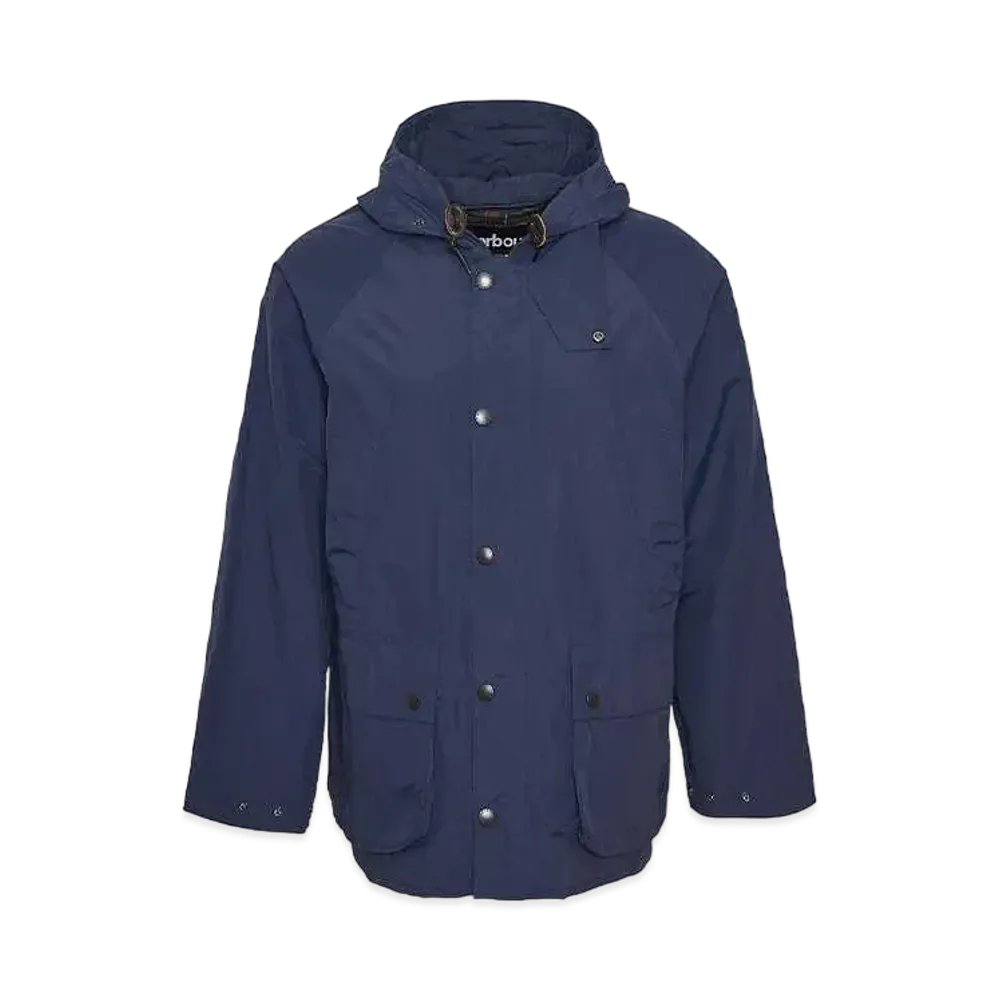Barbour Bedale Nylon Hooded Jacket "Navy"