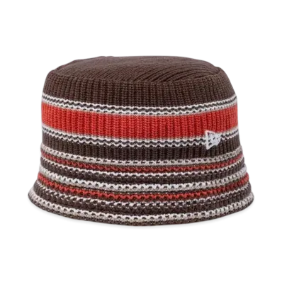 NEW ERA Knit Bucket Multi-Border "Walnut"