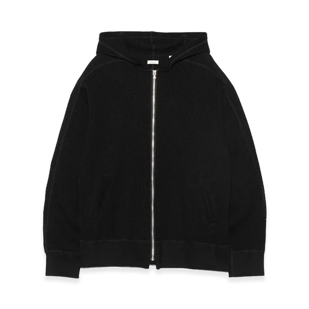 nanamica Zip-Up Thermal Hoodie "Black"