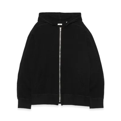 nanamica Zip-Up Thermal Hoodie "Black"