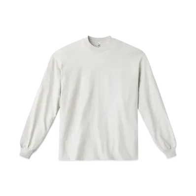 Los Angeles Apparel 6.5oz Long Sleeve Garment Dye Crew Neck T-Shirt "Cement"