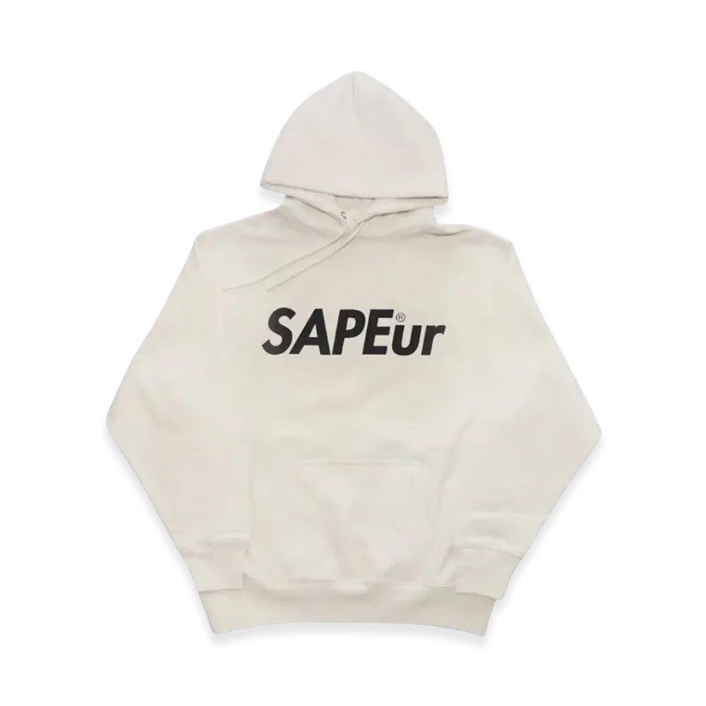 SAPEur Logo Sweat Hoodie "White"