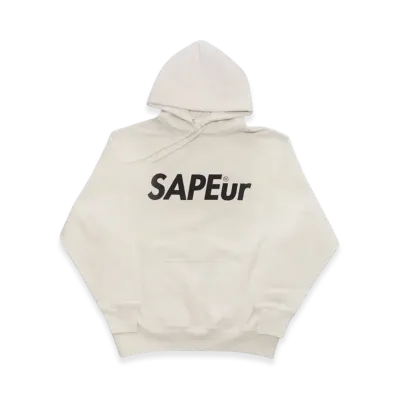 SAPEur Logo Sweat Hoodie "White"