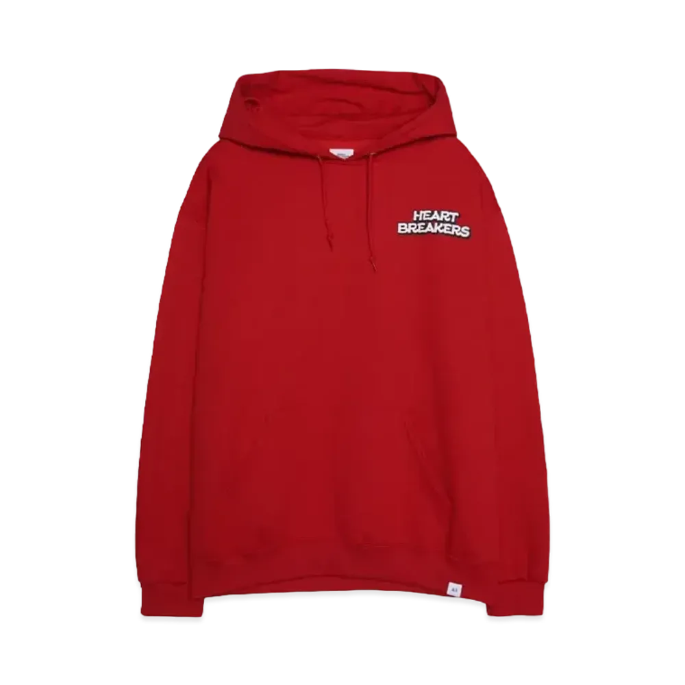 Bedwin & the heartbreakers L/S PRINTED HOODIE "JIMMY" "RED"