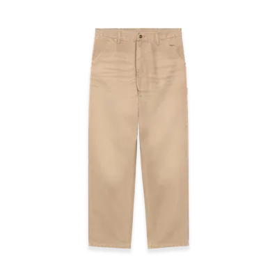 Carhartt WIP Single Knee Pant "Dusty H Brown(Stone Canvas)"