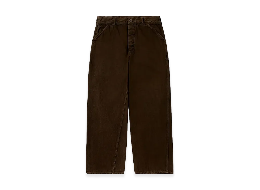 A.PRESSE Vintage Denim Work Pants "Brown"