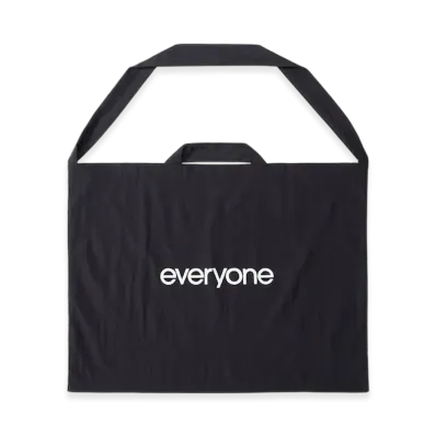 everyone Nylon Big Shoulder Bag "Black"