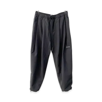 ALOUND Twotuck Tapered Nylon Pants "Black"