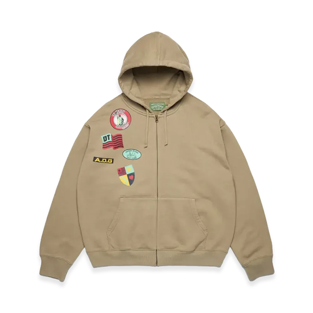 DENIM TEARS Ranger Patches Hoodie "Military Green"