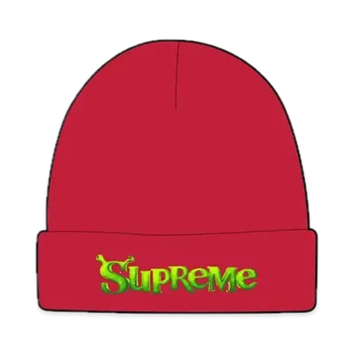 Supreme Shrek Beanie "Cardinal"