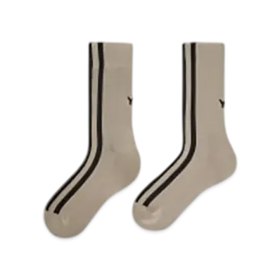 Y-3 Stripes Socks "Light Brown"
