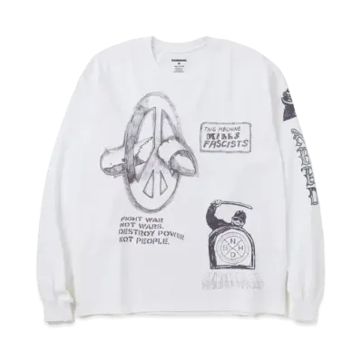 NEIGHBORHOOD NH . Tee LS-18 "White"