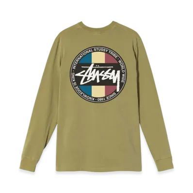 Stussy Classic Dot Dyed LS Tee "Citron"