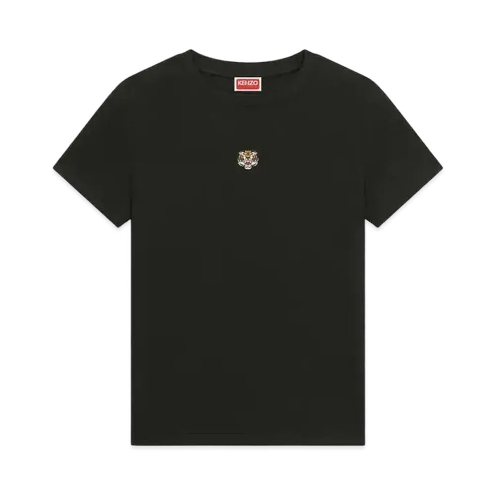 KENZO 'LUCKY TIGER CREST' Embroidered Classic T-shirt "Black"