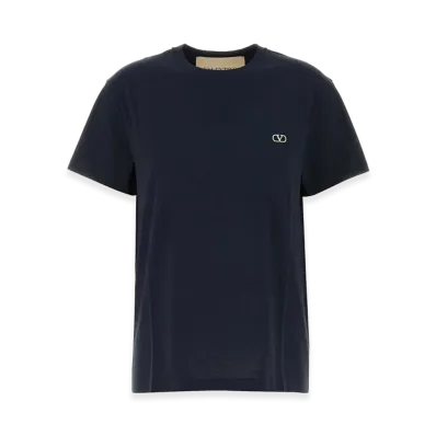 Valentino Women's Cotton T-Shirt "Midnight Blue"