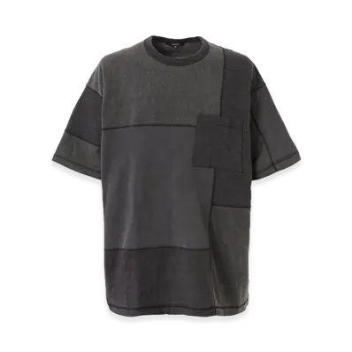 COMME des GARCONS HOMME Cotton Mix-Patchworked T-Shirts "Charcoal Gray"