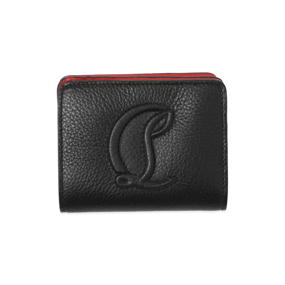 Christian Louboutin Bi-Fold Wallet with Coin Purse Compact Wallet "Black"