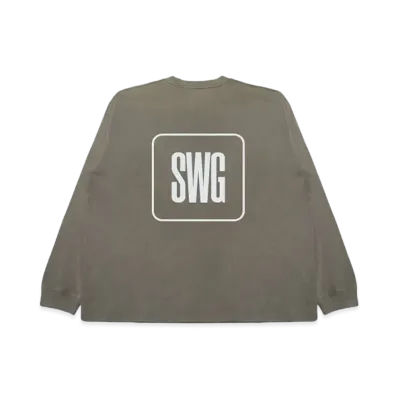 SWAGGER BOX LOGO LT-SHIRT "KHAKI"