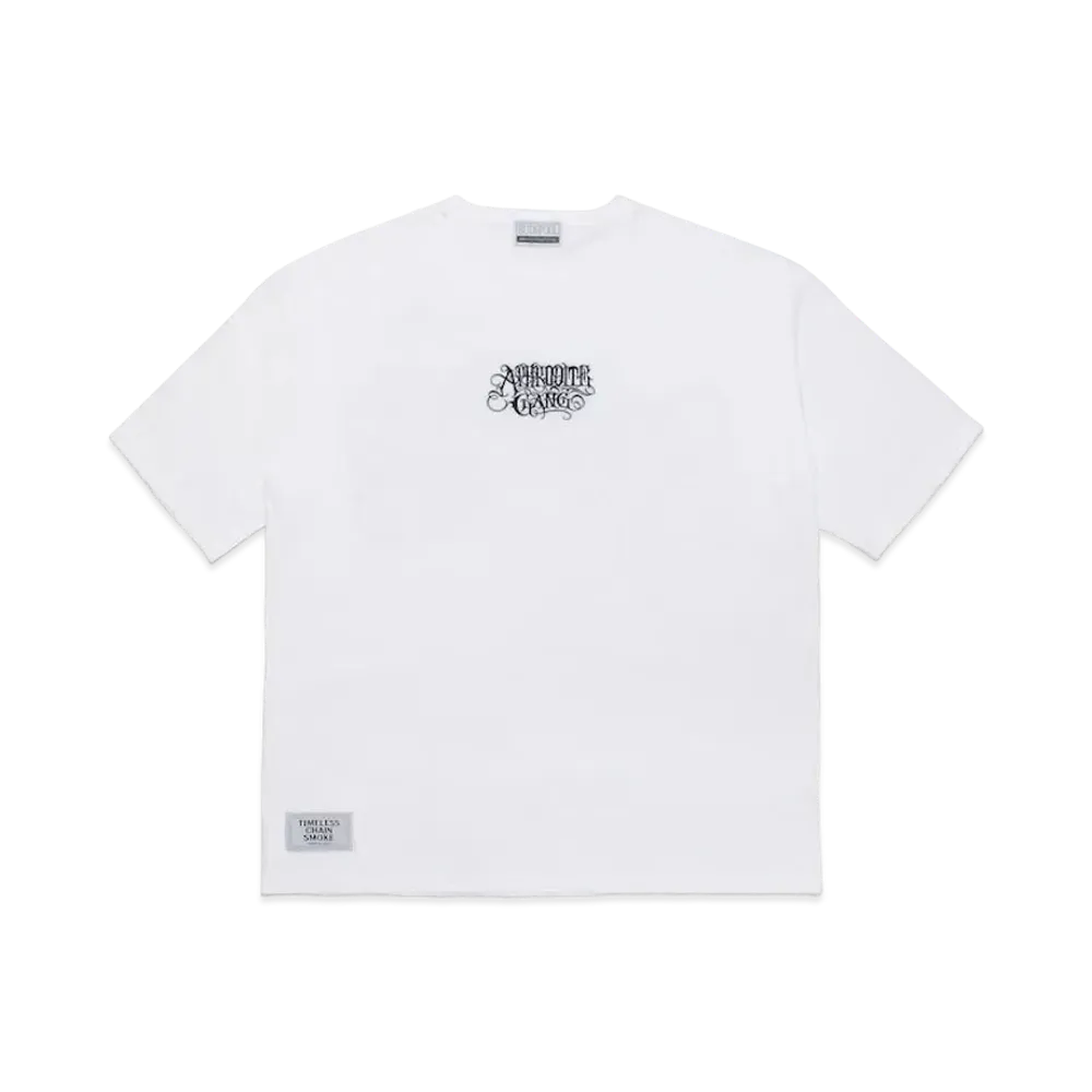 APHRODITEGANG Classic Logo Embroidery S/S Tee "White"