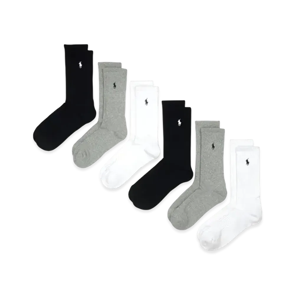 Polo Ralph Lauren 6 Pack Casual Crew Socks "Mix"