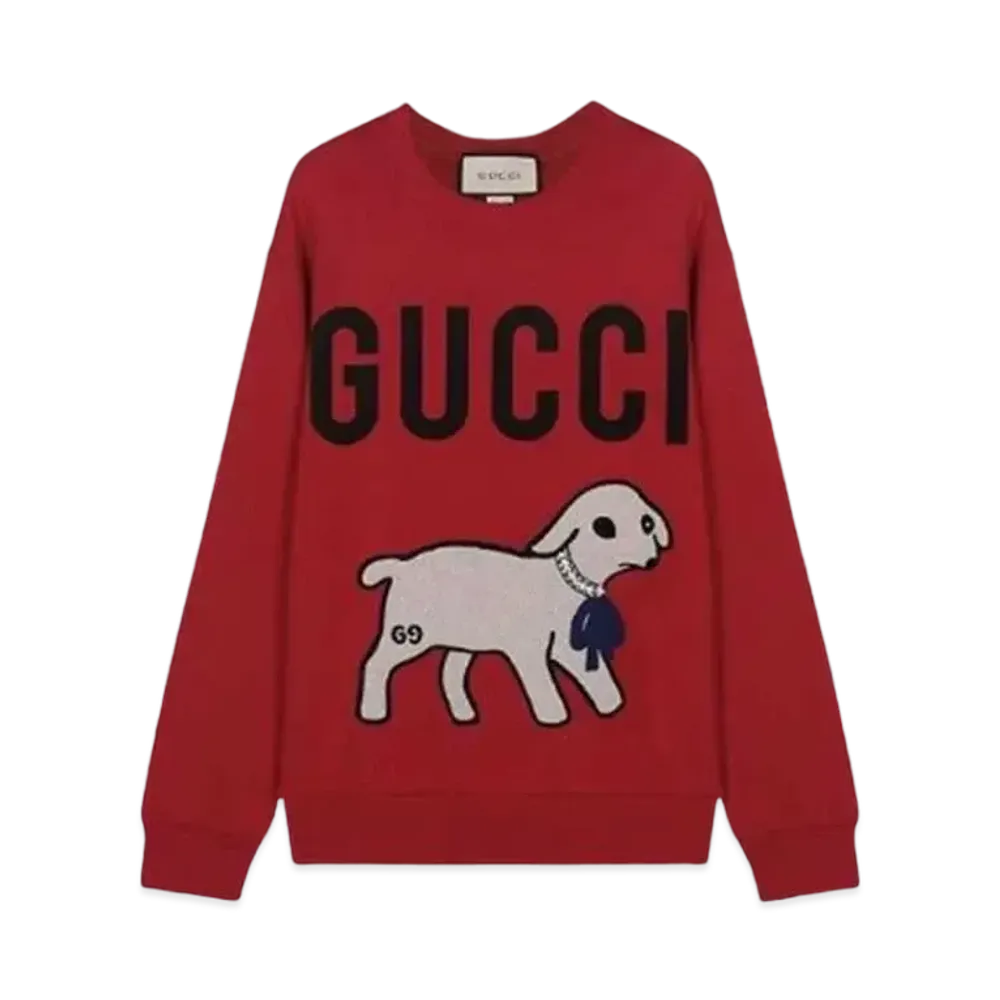 GUCCI Men's Large Pullover "Red"