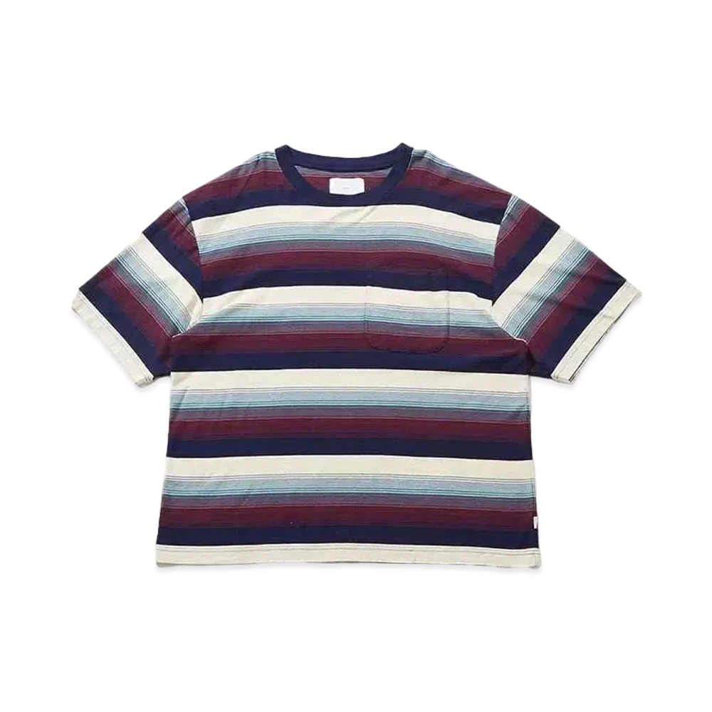 SUGARHILL MULTI STRIPE BIG TEE "RED STRIPE"