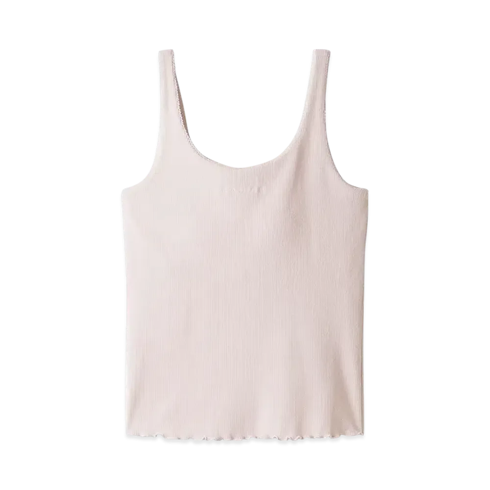 GELATO PIQUE Moist Rib Cup-In Camisole "Pink"