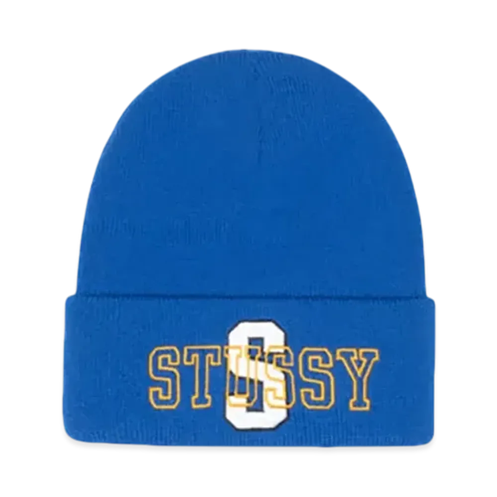 Stussy Cuff Beanie Varsity S "Blue"