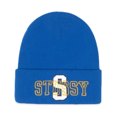 Stussy Cuff Beanie Varsity S "Blue"