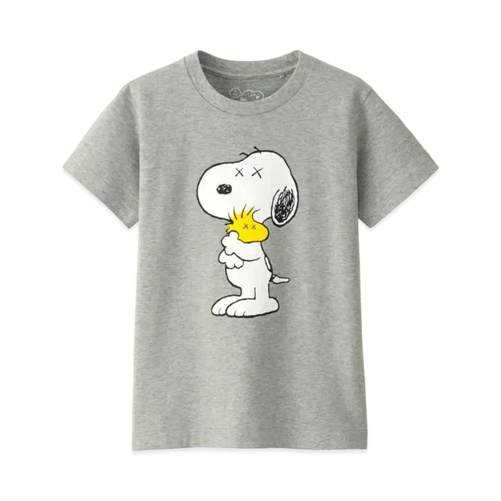 Uniqlo x KAWS x Peanuts Snoopy & Woodstock Tee "Grey"