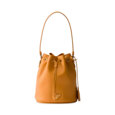 PRADA Leather Mini Bag "Mustard Yellow"