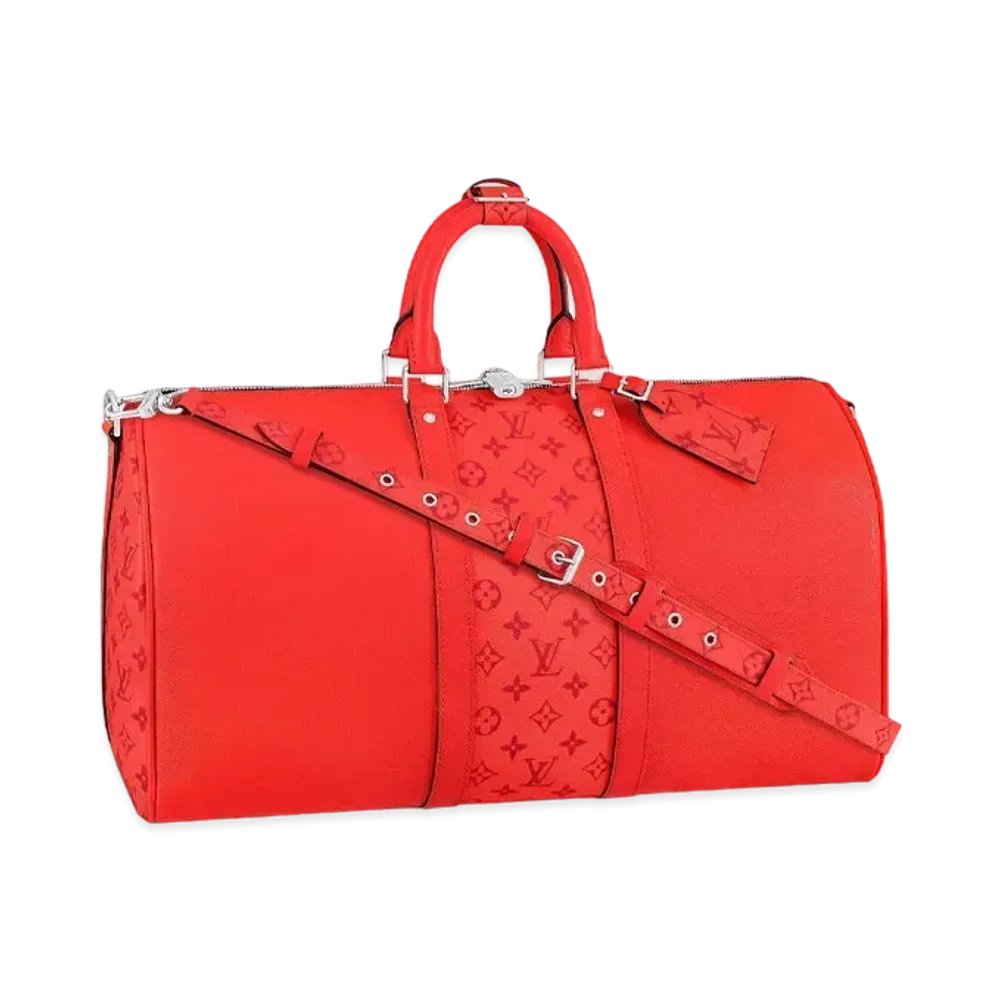 Louis Vuitton Keepal Bandouliere 50 Thai Garama "Rouge"