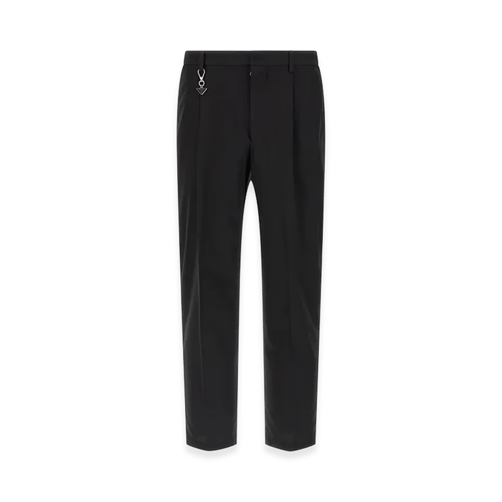 PRADA Logo Keyring Pants "Black"