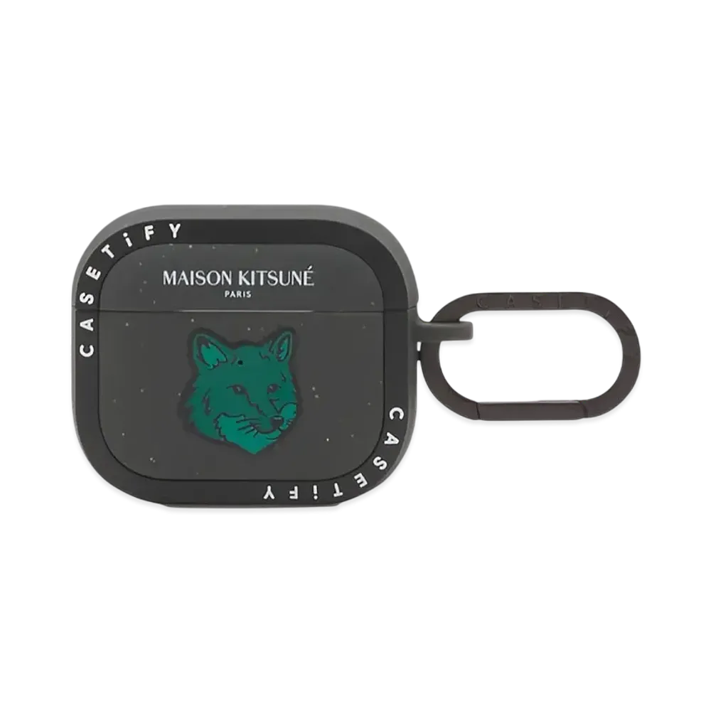 Maison Kitsune x CASETiFY Airpods Pro 2 Bold Fox Head Case "Conifer"