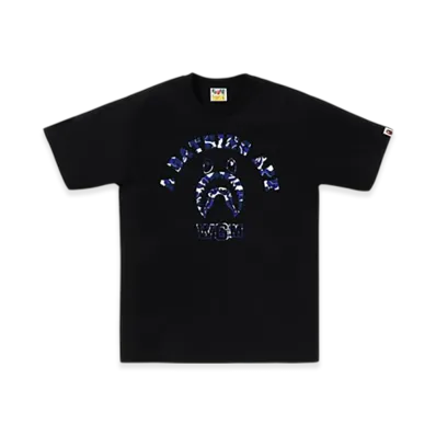 A BATHING APE Bape.Com Shark College Tee "Black"