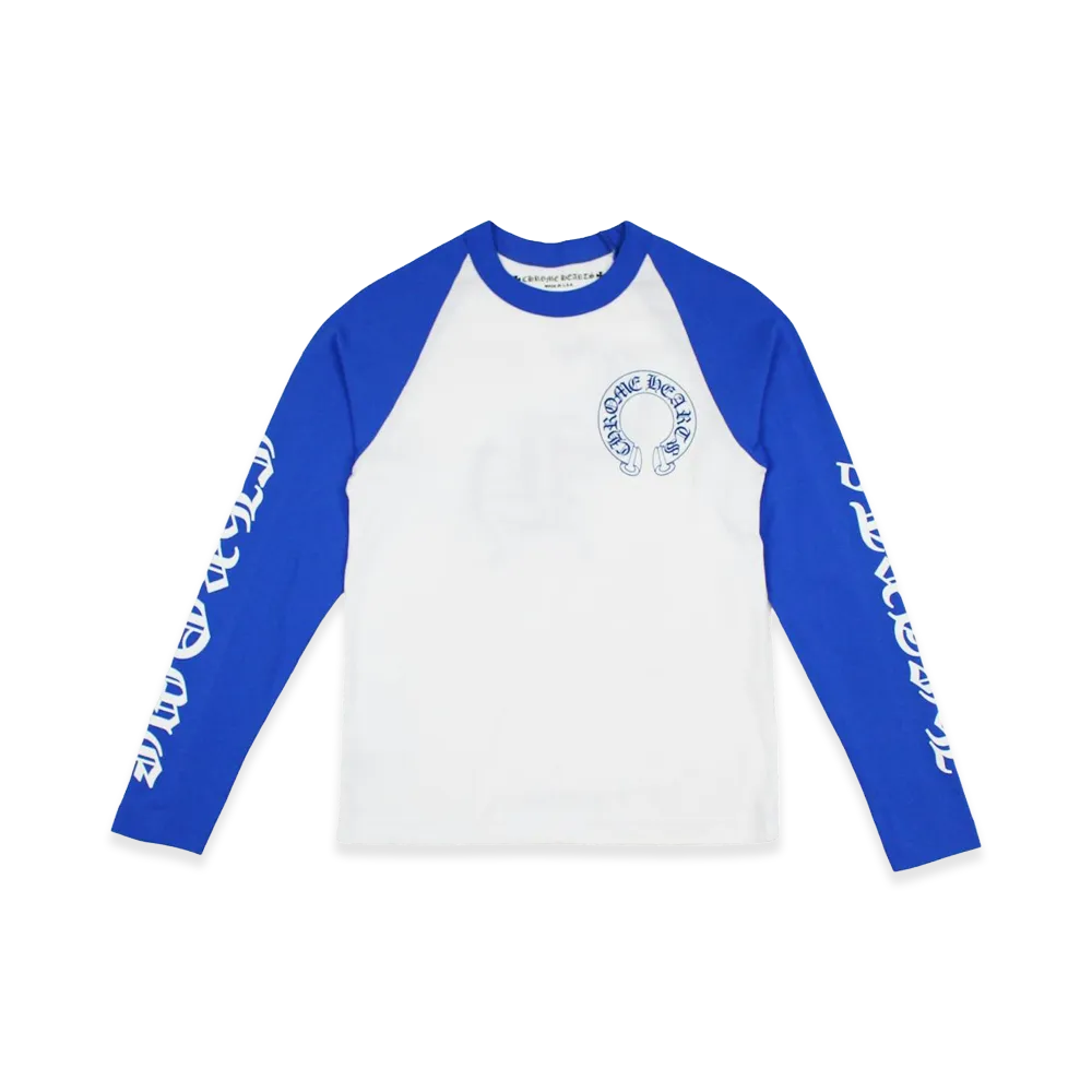 Chrome Hearts CH Baseball Shirt "White/Blue"