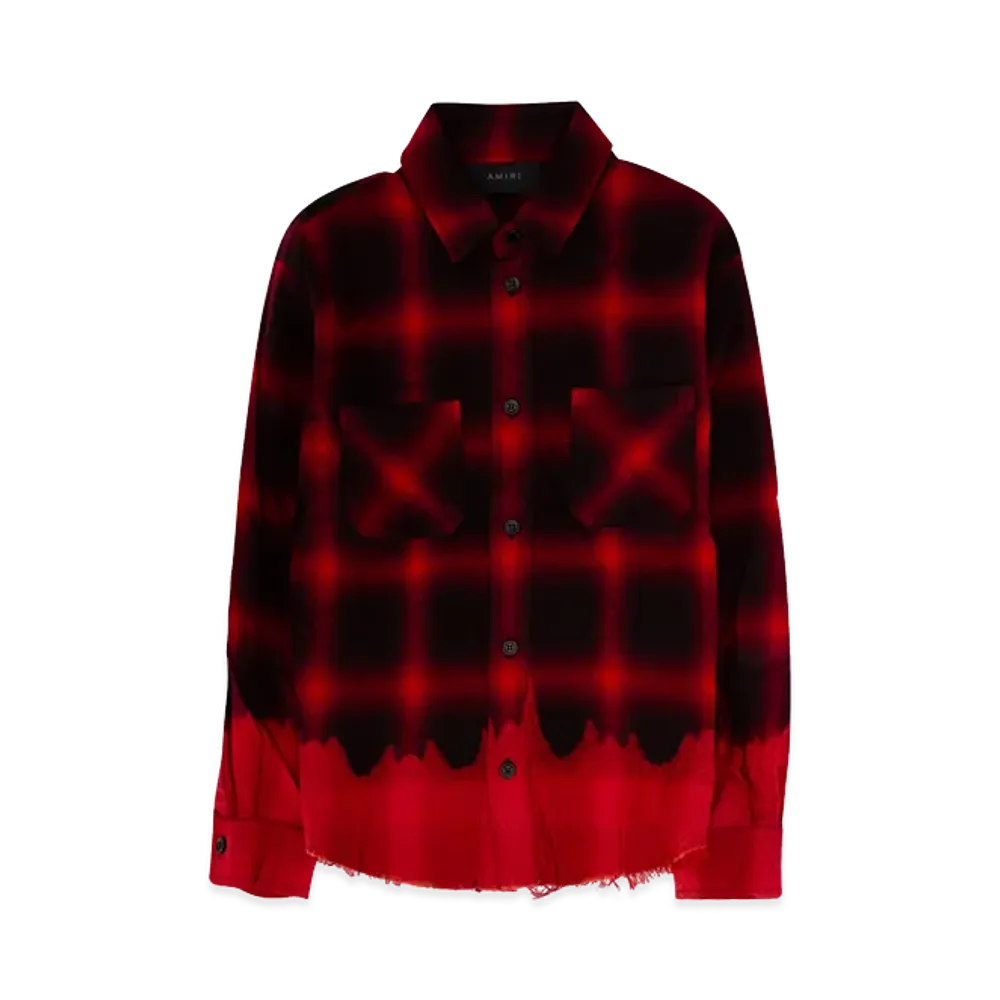 AMIRI Kids Long Sleeve Shirt "Red/Black"
