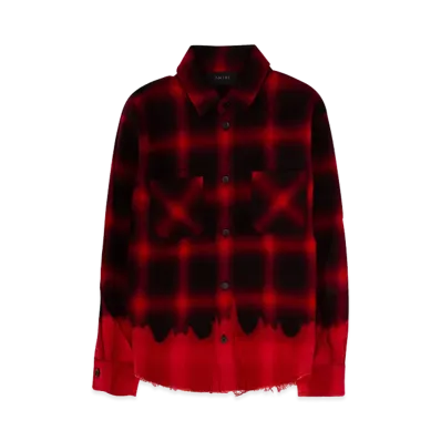 AMIRI Kids Long Sleeve Shirt "Red/Black"