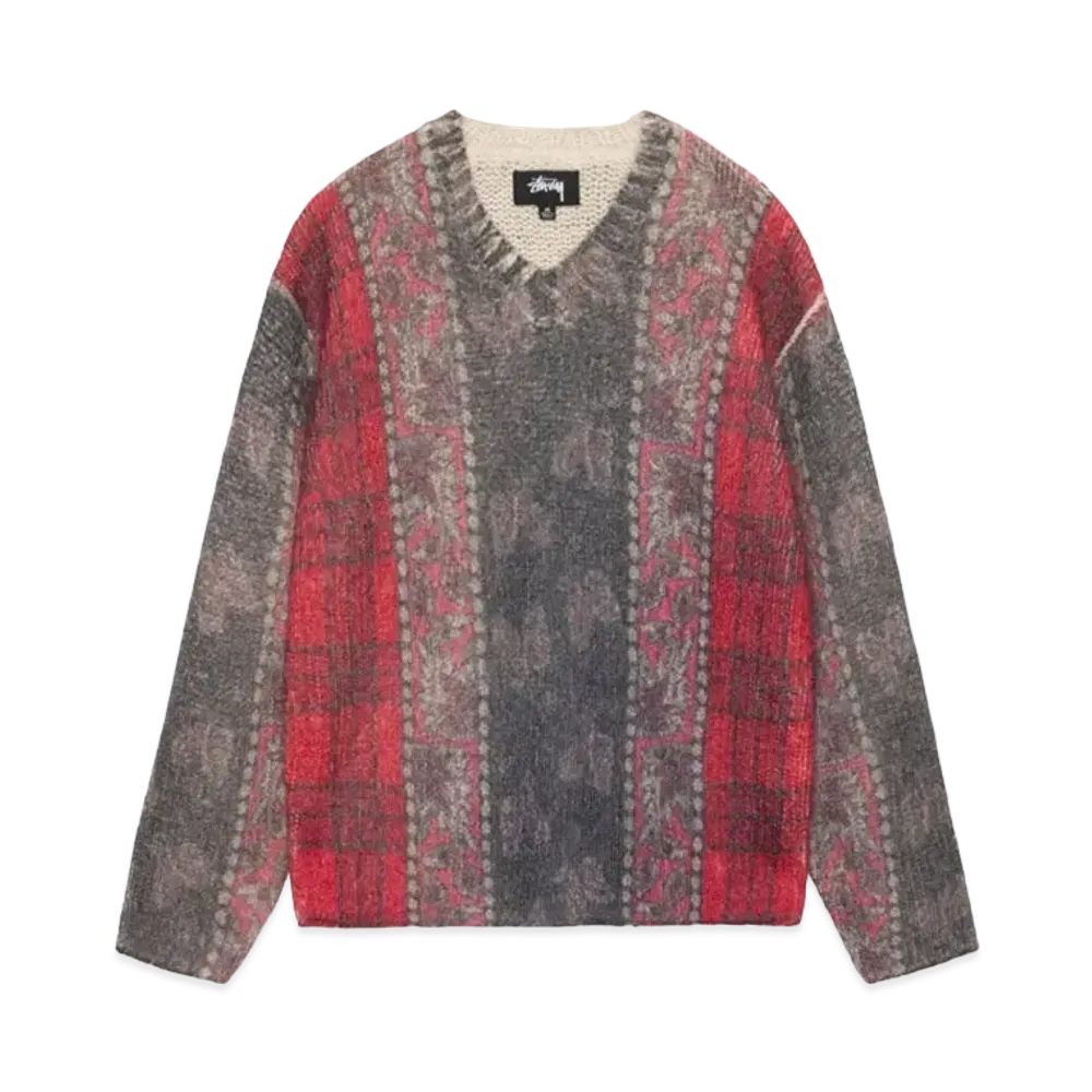 Stussy Mixed Print Alpaca Sweater "Multi"