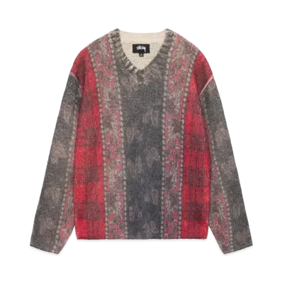 Stussy Mixed Print Alpaca Sweater "Multi"